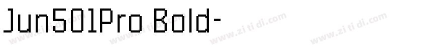 Jun501Pro Bold字体转换
